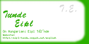 tunde eipl business card